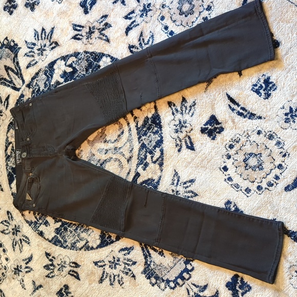 Salvage Other - Salvage Havoc Slim Straight - Black Moto Jeans